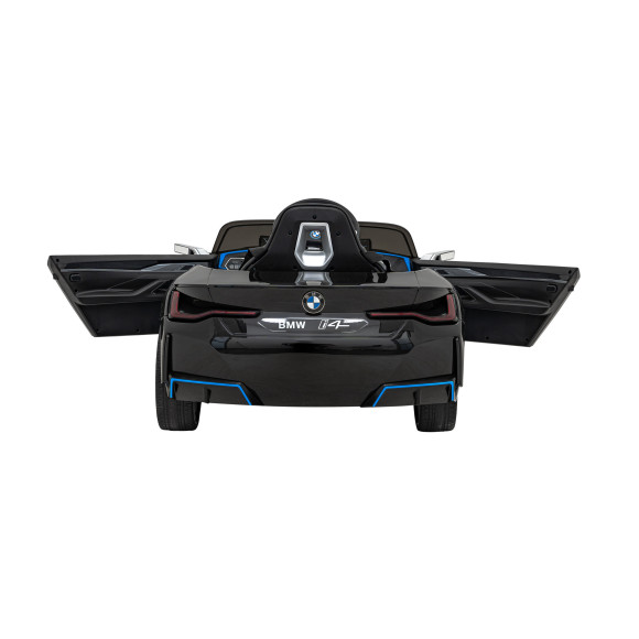 Autko BMW i4 na akumulator dla dzieci Czarny + Wolny Start + EVA + Ekoskóra + Audio LED + Pilot