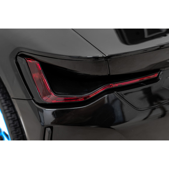 Autko BMW i4 na akumulator dla dzieci Czarny + Wolny Start + EVA + Ekoskóra + Audio LED + Pilot