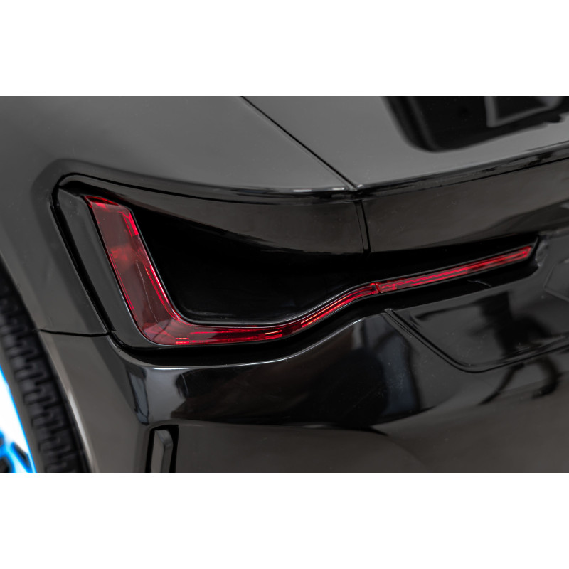 Autko BMW i4 na akumulator dla dzieci Czarny + Wolny Start + EVA + Ekoskóra + Audio LED + Pilot