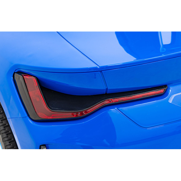 Autko BMW i4 na akumulator dla dzieci Niebieski + Wolny Start + EVA + Ekoskóra + Audio LED + Pilot