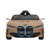 Autko BMW i4 na akumulator dla dzieci Złoty + Wolny Start + EVA + Ekoskóra + Audio LED + Pilot