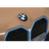 Autko BMW i4 na akumulator dla dzieci Złoty + Wolny Start + EVA + Ekoskóra + Audio LED + Pilot