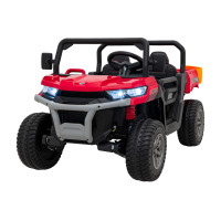 Auto Pick-Up Speed 900 dla dzieci Czerwony + Napęd 4x4 + Ruchomy kiper + Bagażnik + Pilot + Łopatka + Audio LED