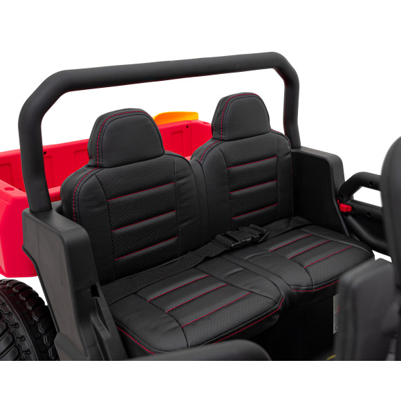 Auto Pick-Up Speed 900 dla dzieci Czerwony + Napęd 4x4 + Ruchomy kiper + Bagażnik + Pilot + Łopatka + Audio LED