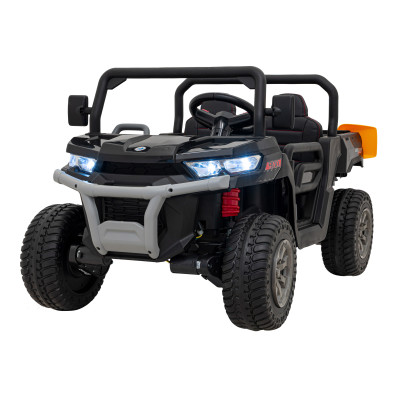 Auto Pick-Up Speed 900 dla dzieci Czarny + Napęd 4x4 + Ruchomy kiper + Bagażnik + Pilot + Łopatka + Audio LED