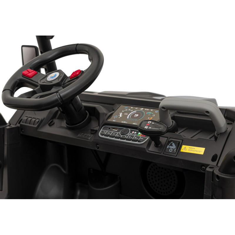 Auto Pick-Up Speed 900 dla dzieci Czarny + Napęd 4x4 + Ruchomy kiper + Bagażnik + Pilot + Łopatka + Audio LED