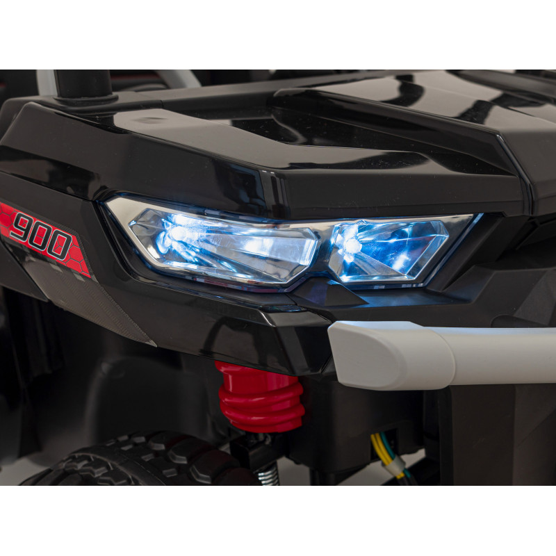 Auto Pick-Up Speed 900 dla dzieci Czarny + Napęd 4x4 + Ruchomy kiper + Bagażnik + Pilot + Łopatka + Audio LED