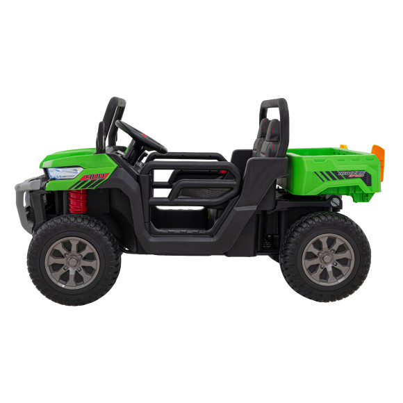 Auto Pick-Up Speed 900 dla dzieci Zielony + Napęd 4x4 + Ruchomy kiper + Bagażnik + Pilot + Łopatka + Audio LED