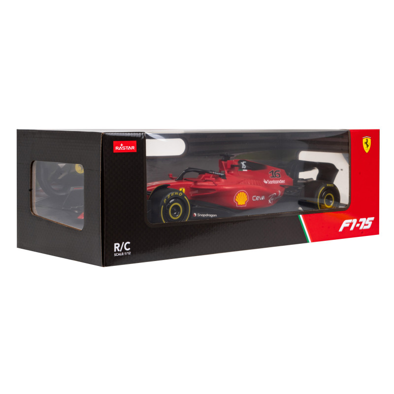 Ferrari F1 75 czerwony RASTAR model 1:12 Zdalnie sterowany bolid + Pilot 2,4 GHz + Naklejki