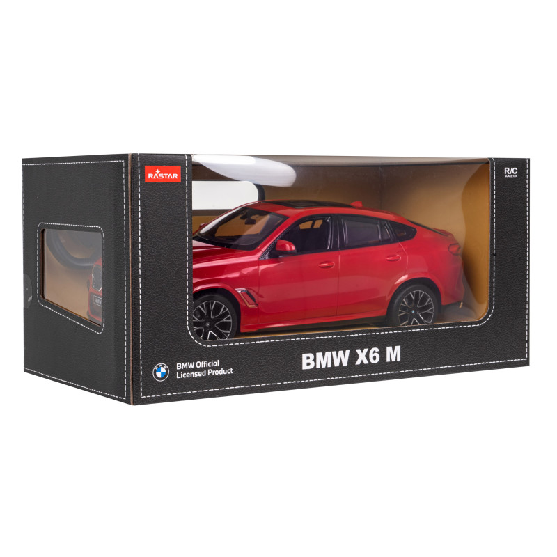 BMW X6 M czerwony RASTAR model 1:14 Zdalnie sterowane auto + Pilot 2,4 GHz