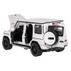 Mercedes-AMG G 63 biały RASTAR model 1:32 Metalowa karoseria + Ręcznie otwierane elementy