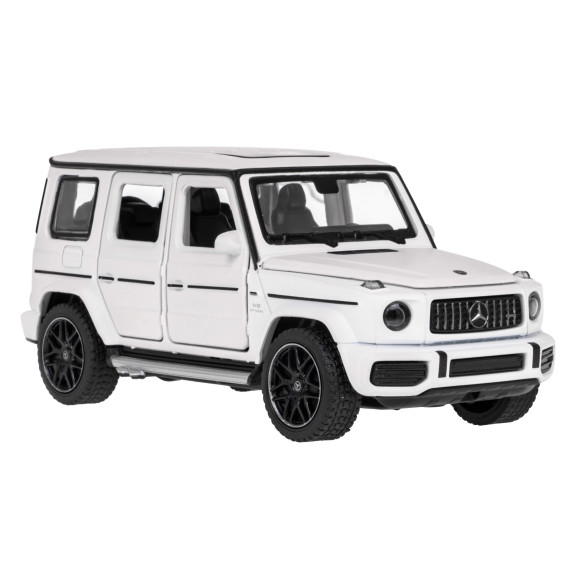 Mercedes-AMG G 63 biały RASTAR model 1:32 Metalowa karoseria + Ręcznie otwierane elementy