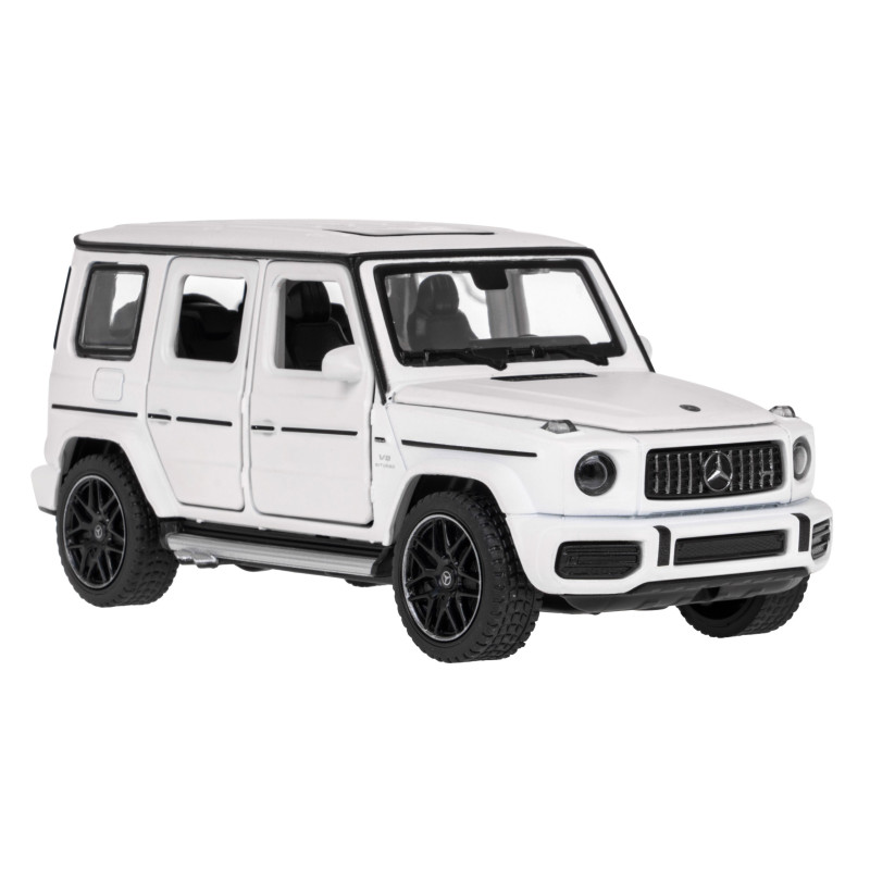 Mercedes-AMG G 63 biały RASTAR model 1:32 Metalowa karoseria + Ręcznie otwierane elementy
