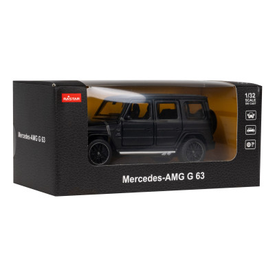 Mercedes-AMG G 63 czarny RASTAR model 1:32 Metalowa karoseria + Ręcznie otwierane elementy