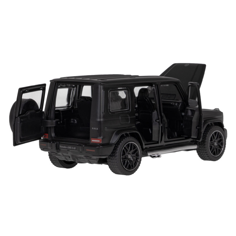 Mercedes-AMG G 63 czarny RASTAR model 1:32 Metalowa karoseria + Ręcznie otwierane elementy