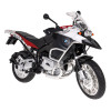 Motocykl BMW R 1200 GS biały RASTAR model 1:9 Metalowa karoseria