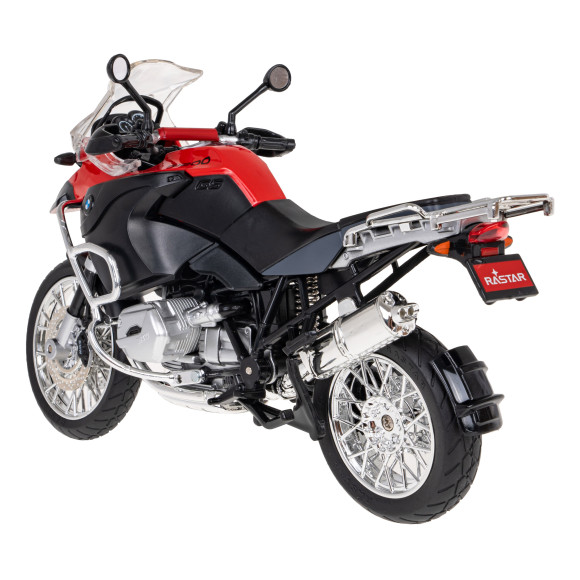 Motocykl BMW R 1200 GS czerwony RASTAR model 1:9 Metalowa karoseria