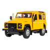 Land Rover Defender żółty RASTAR model 1:14 Zdalnie sterowanie auto + Pilot 2,4 GHz + Ręcznie otwierane drzwi