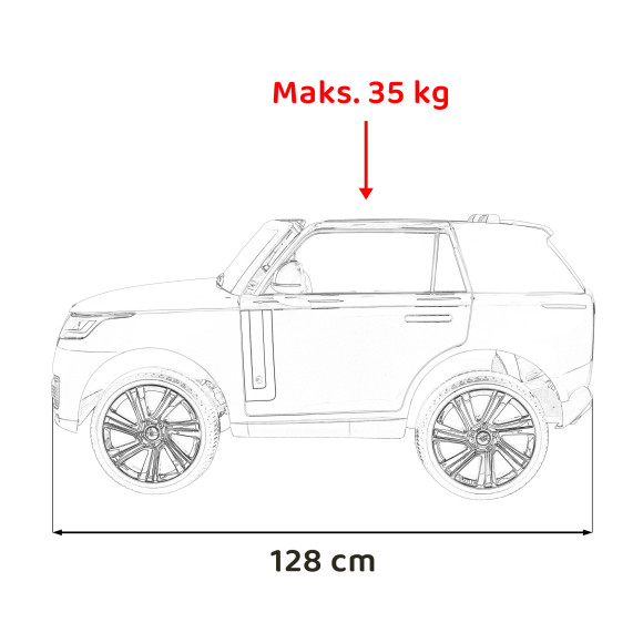 Pojazd Range Rover SUV Lift Czarny