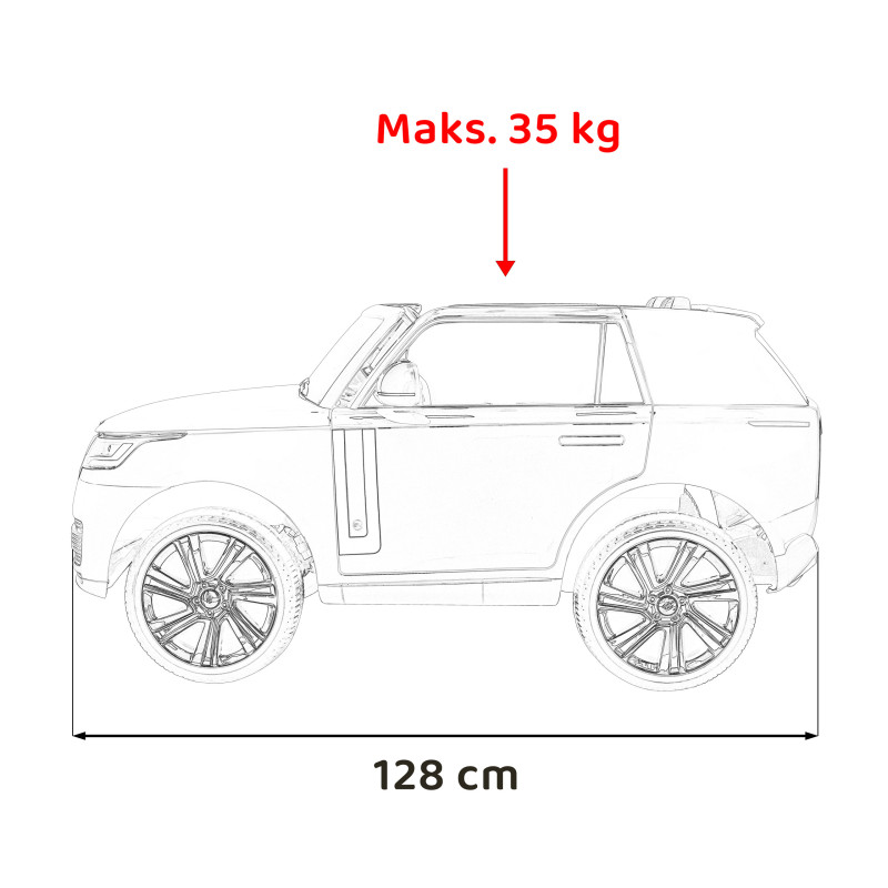 Pojazd Range Rover SUV Lift Czarny