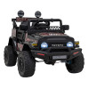 Toyota FJ Cruiser dla dzieci Czarny Liście + Pilot + Napęd 4x4 + Audio LED + EVA + Wolny Start