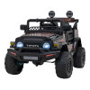 Toyota FJ Cruiser dla dzieci Czarny Liście + Pilot + Napęd 4x4 + Audio LED + EVA + Wolny Start
