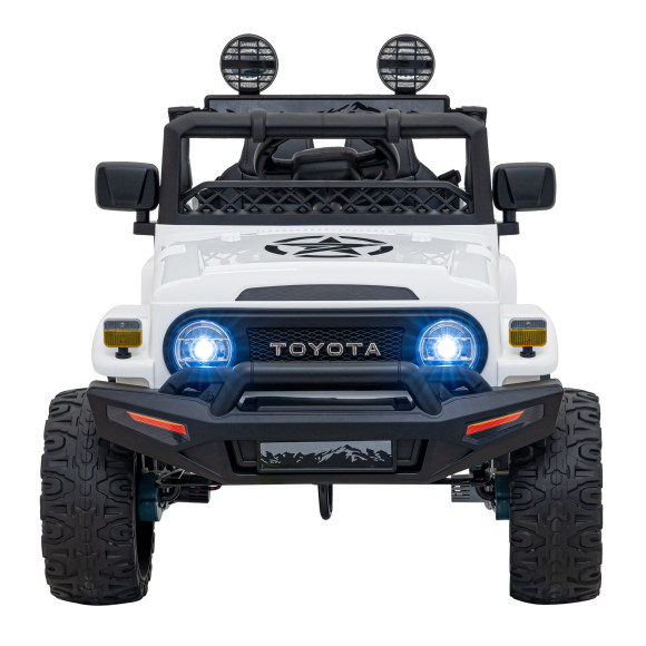 Toyota FJ Cruiser dla dzieci Biały + Pilot + Napęd 4x4 + Audio LED + EVA + Wolny Start