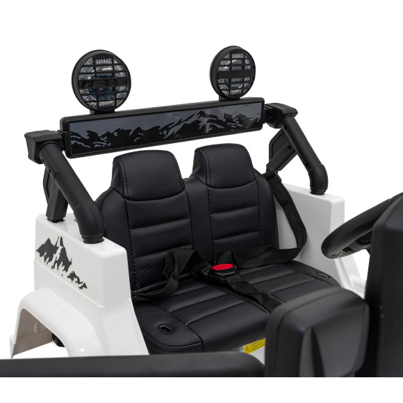 Toyota FJ Cruiser dla dzieci Biały + Pilot + Napęd 4x4 + Audio LED + EVA + Wolny Start