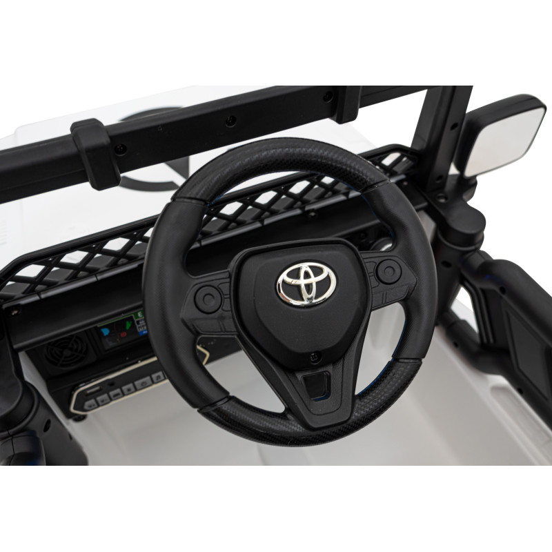 Toyota FJ Cruiser dla dzieci Biały + Pilot + Napęd 4x4 + Audio LED + EVA + Wolny Start