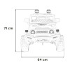 Toyota FJ Cruiser dla dzieci Biały + Pilot + Napęd 4x4 + Audio LED + EVA + Wolny Start