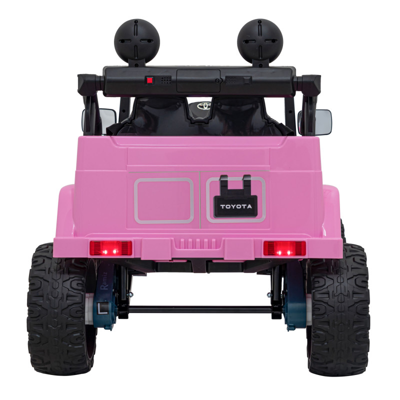 Toyota FJ Cruiser dla dzieci Różowy + Pilot + Napęd 4x4 + Audio LED + EVA + Wolny Start