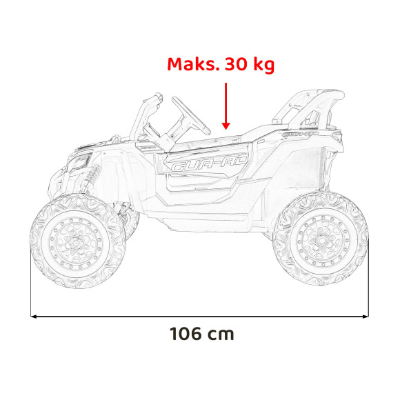 Pojazd Buggy ATV Defend 4x4 Pomarańczowy Pojazd Buggy ATV Defend 4x4 Pomarańczowy