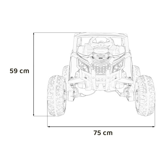 Pojazd Buggy ATV Defend 4x4 Pomarańczowy Pojazd Buggy ATV Defend 4x4 Pomarańczowy
