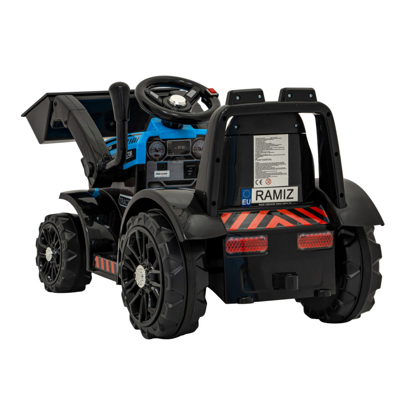 Traktor Spychacz G320 dla najmłodszych dzieci Niebieski + Ruchoma łyżka + Melodie + Klakson + Światła LED
