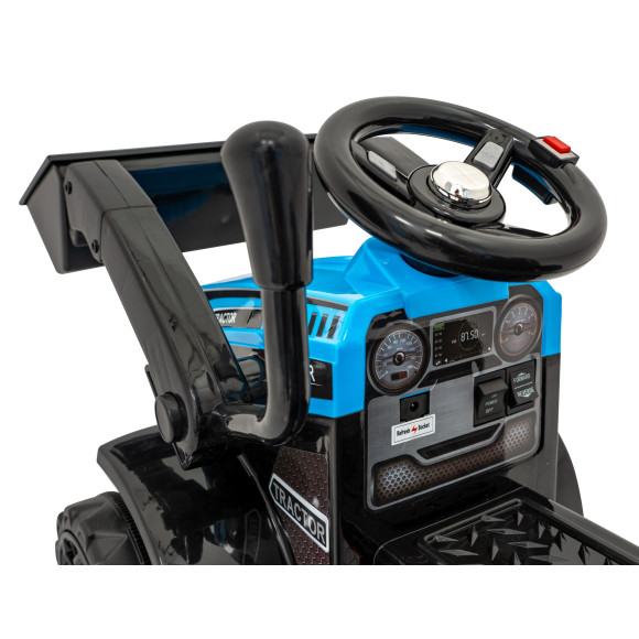 Traktor Spychacz G320 dla najmłodszych dzieci Niebieski + Ruchoma łyżka + Melodie + Klakson + Światła LED Traktor Spychacz G320 dla najmłodszych dzieci Niebieski + Ruchoma łyżka + Melodie + Klakson + Światła LED