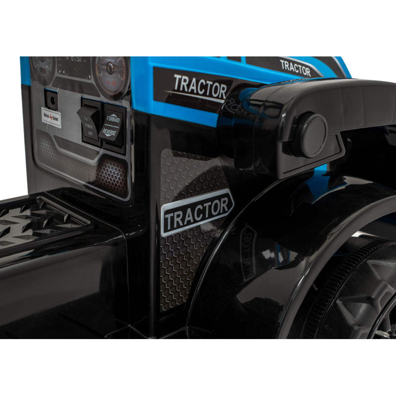 Traktor Spychacz G320 dla najmłodszych dzieci Niebieski + Ruchoma łyżka + Melodie + Klakson + Światła LED