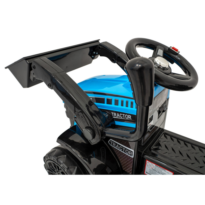 Traktor Spychacz G320 dla najmłodszych dzieci Niebieski + Ruchoma łyżka + Melodie + Klakson + Światła LED