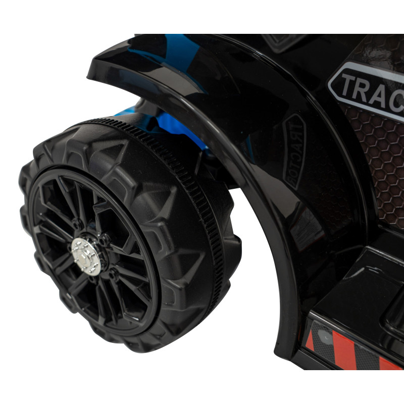 Traktor Spychacz G320 dla najmłodszych dzieci Niebieski + Ruchoma łyżka + Melodie + Klakson + Światła LED