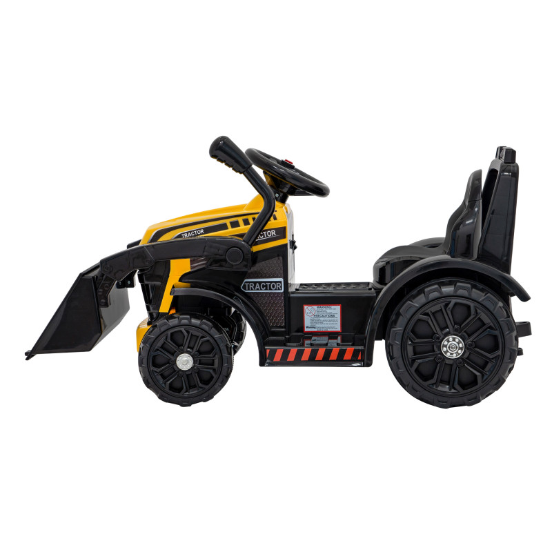 Traktor Spychacz G320 dla najmłodszych dzieci Żółty + Ruchoma łyżka + Melodie + Klakson + Światła LED