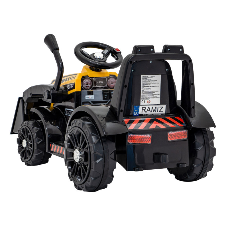Traktor Spychacz G320 dla najmłodszych dzieci Żółty + Ruchoma łyżka + Melodie + Klakson + Światła LED