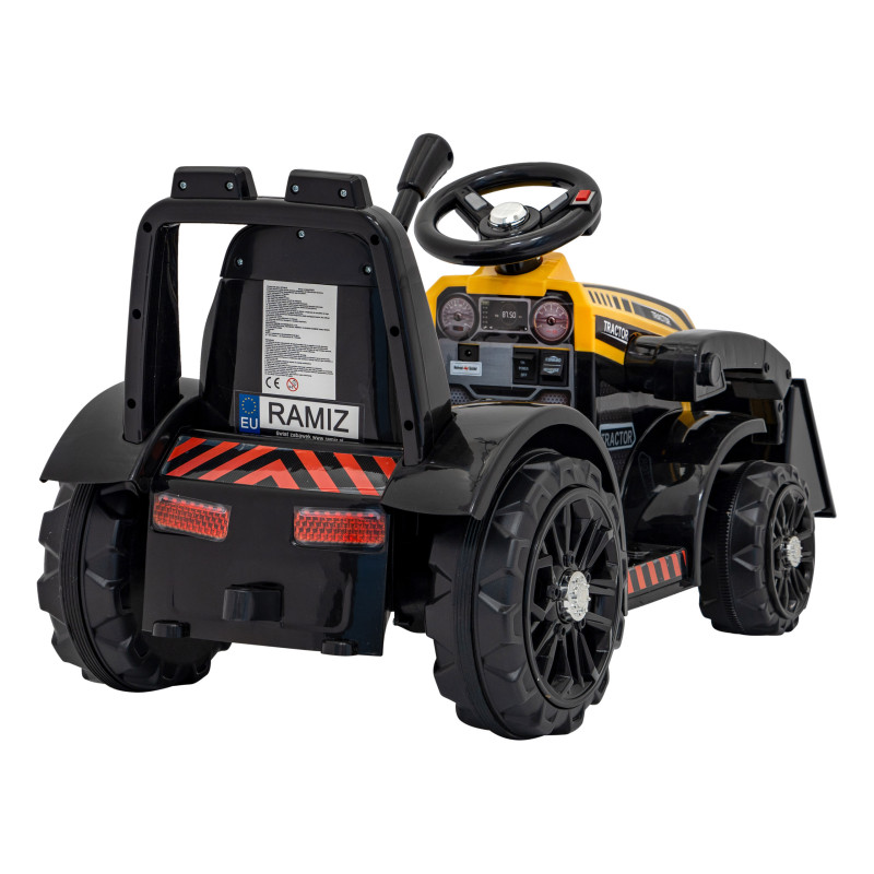 Traktor Spychacz G320 dla najmłodszych dzieci Żółty + Ruchoma łyżka + Melodie + Klakson + Światła LED