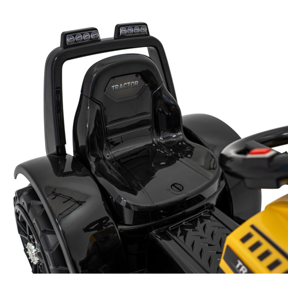 Traktor Spychacz G320 dla najmłodszych dzieci Żółty + Ruchoma łyżka + Melodie + Klakson + Światła LED Traktor Spychacz G320 dla najmłodszych dzieci Żółty + Ruchoma łyżka + Melodie + Klakson + Światła LED