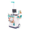 Interaktywny Zestaw Lekarza z Wózkiem lekarskim dla dzieci 3+ EKG RTG + Termometr + Stetoskop + Akcesoria 26 el.