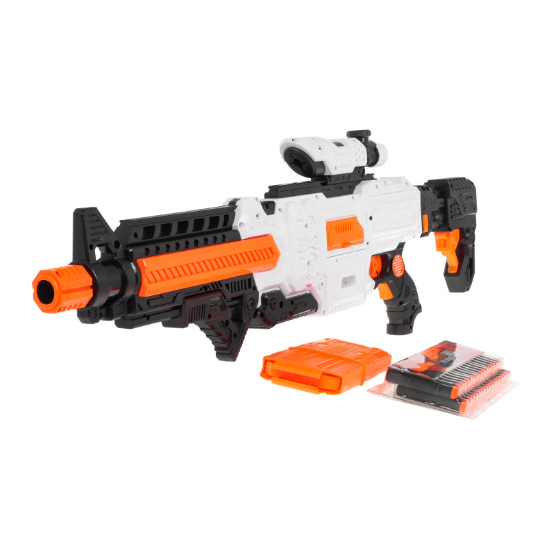 Karabin Fast Pioneer dla dzieci 8+ Celownik + Magazynek + 36 Miękkich Pocisków