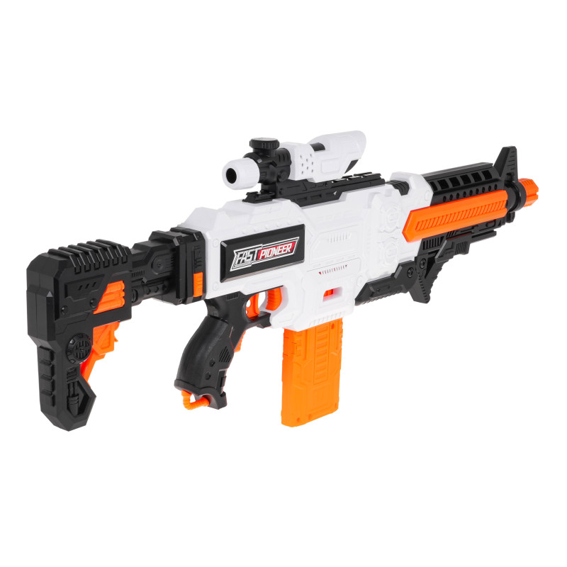 Karabin Fast Pioneer dla dzieci 8+ Celownik + Magazynek + 36 Miękkich Pocisków