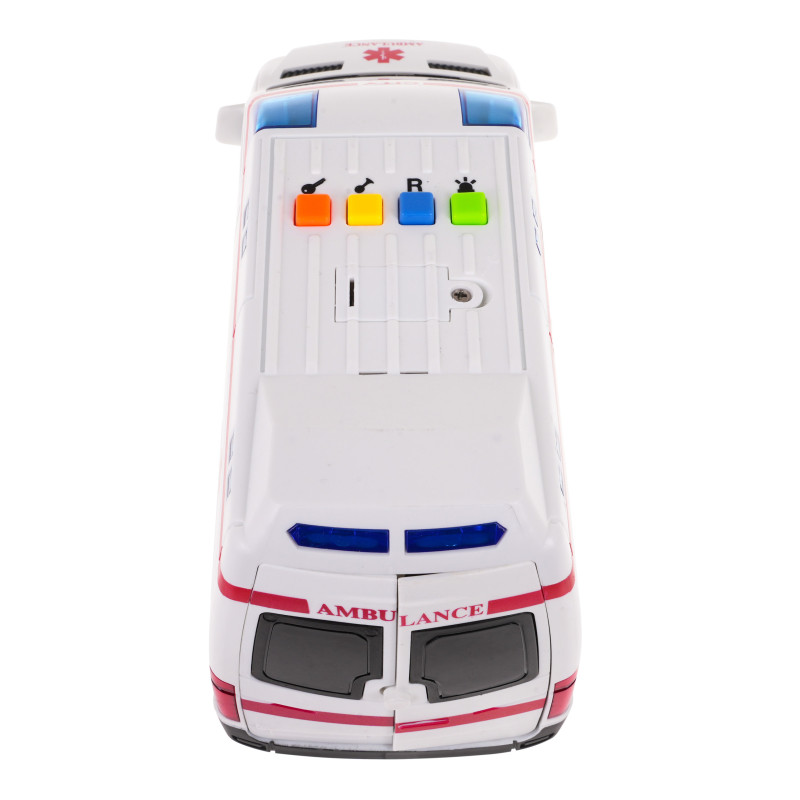 Interaktywna Karetka dla dzieci 3+ Model 1:16 + Dźwięki Światła + Ruchome elementy + Gumowe opony