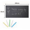 Samoprzylepna Tablica Kredowa dla dzieci 3+ Elastyczna mata 200x60 cm + 5 sztuk Kredy
