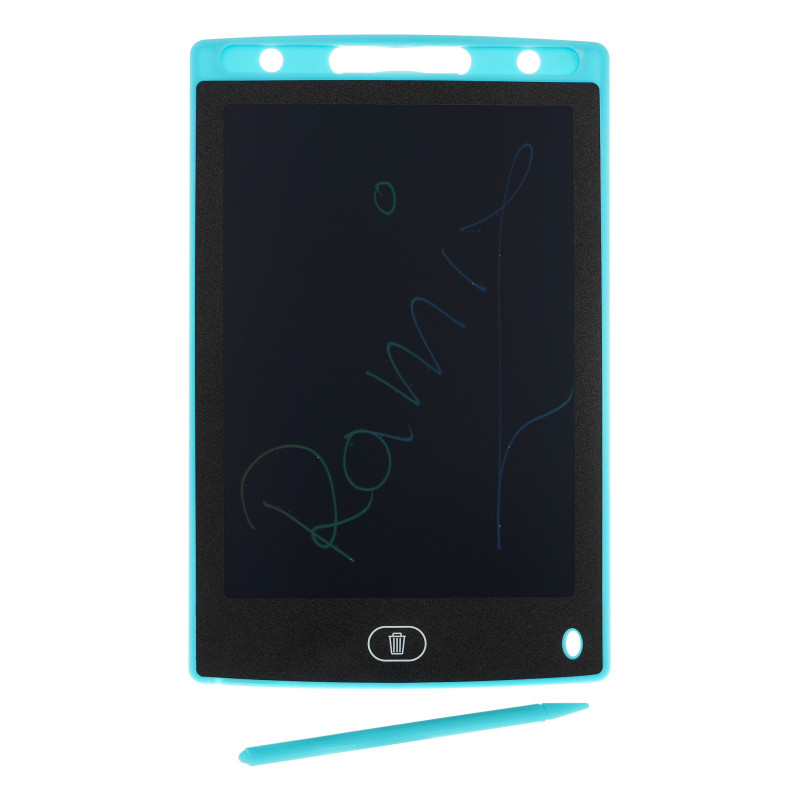 Tablet 8,5' do rysowania i pisania dla dzieci 3+ Niebieski + Rysik + Ekran LCD + Zaczep na smycz