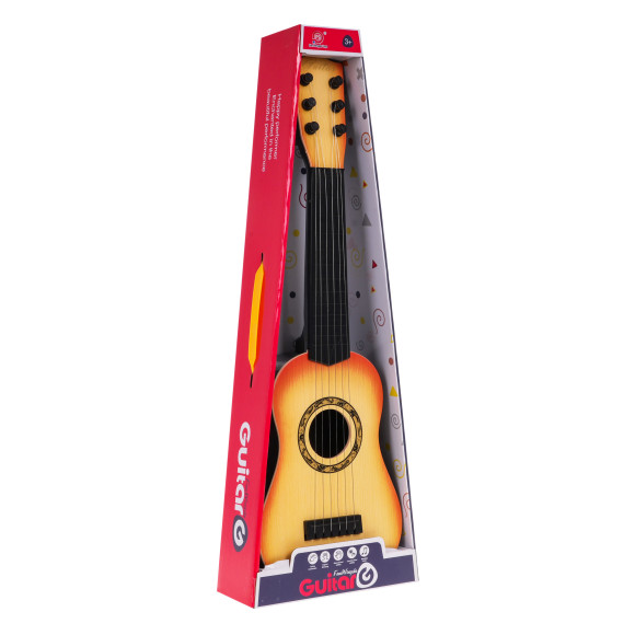Gitara Klasyczna dla dzieci 3+ Jasny Brąz Zabawkowy Instrument + 6 Metalowych Strun Gitara Klasyczna dla dzieci 3+ Jasny Brąz Zabawkowy Instrument + 6 Metalowych Strun
