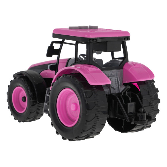 Interaktywny Różowy Traktor dla dzieci 3+ Otwierana maska + Dźwięki + Światła LED Interaktywny Różowy Traktor dla dzieci 3+ Otwierana maska + Dźwięki + Światła LED